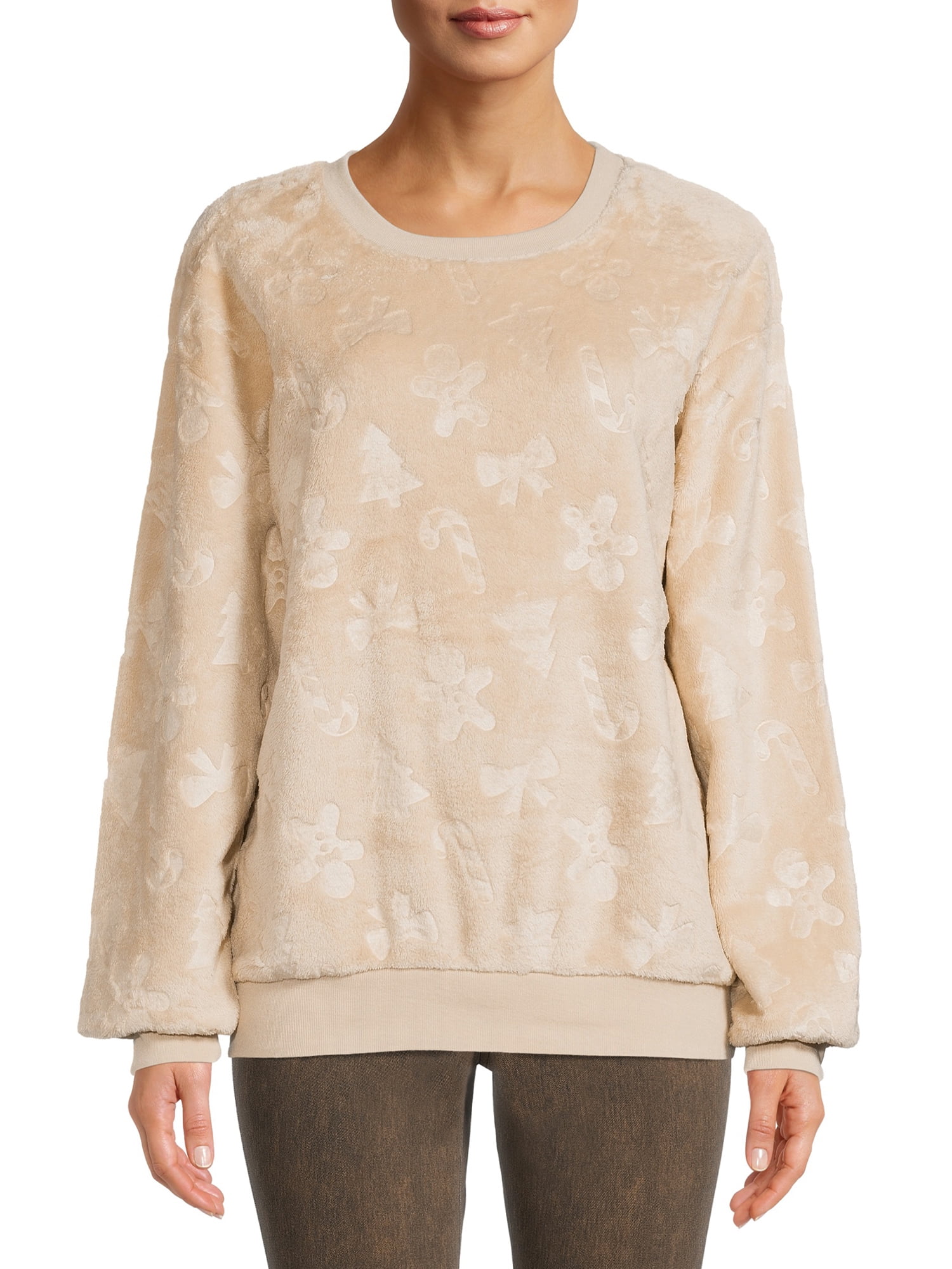 Wound Up Juniors Christmas Icon Fleece Pullover