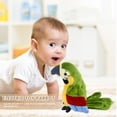 thumbnail image 3 of Electric Talking Parrot Plush Toy Speaking Record Waving Wings Toy (Green), 3 of 7