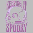 thumbnail image 2 of Women's Lost Gods Halloween Keeping it Spooky  Scoop Neck Athletic Heather 2X Large, 2 of 4