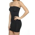 thumbnail image 3 of Body Beautiful Shapewear Seamless Strapless Full Body Slip, Black, 3 of 3