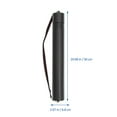 thumbnail image 4 of Toyandona 1Pc Black Plastic Scroll Holder Portable Telescopic Tube for Storage and Posters, 4 of 6
