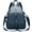 Indigo Blue, variant on ALTOSY Anti-Theft Backpack Soft Leather Backpack for Women Fashion Shoulder Bag Purse S81 Wine Red