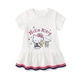 thumbnail image 1 of Cute Sanrio Hello Kitty Robe d'Été pour Enfants Bébé Manches Courtes Imprimé Dessin Animé Hello Kitty Robe Enfant Fille Coréenne Jupe Plissée, 1 of 5