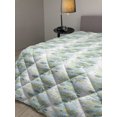 thumbnail image 2 of Turquoise Down Alternative Comforter, Flowers Butterflies Leaves Pattern Springtime Romantic Design Nature, Microfiber Quilt for All Season, 5 Sizes, Turquoise Seafoam Pearl, by Ambesonne, 2 of 3