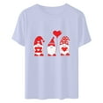 thumbnail image 4 of ICHUANYI Women's Shirts Fashion Cute Print T-shirt Casual Crew Neck Short Sleeve Tops Cloth New Trending, 4 of 6