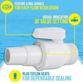 thumbnail image 4 of Dual Sided ECONOLINE Ball Valve for Hayward Filters Oil Skimmers, 4 of 5