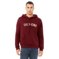 thumbnail image 2 of Daxton Adult Unisex Soft Pullover USA Cities States Comfort Hoodie Fleece Sweatshirt,Oklahoma Burgundy White, M, 2 of 2