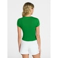 thumbnail image 4 of No Boundaries St. Patrick's Day Graphic Baby Tee, Women's XXS-XXL, 4 of 5