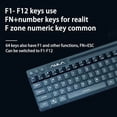 thumbnail image 3 of Clavier Tactile Mécanique 64 Touches Rétroéclairage RVB Filaire Mini Clavier pour Ordinateur Portable PC Souris Portable Clavier Clavier de Jeu Aula Original, 3 of 11