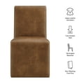 thumbnail image 3 of Emory Vegan Leather Dining Side Chair in Canyon, 3 of 9