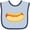 Blue and Navy, variant on Inktastic Funny Hot Dog Boys or Girls Baby Bib