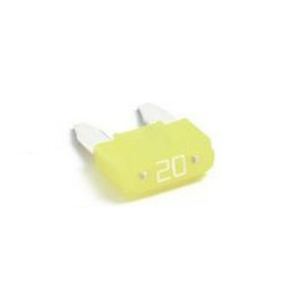 Littelfuse . Fuse MIN20BP Mini; Yellow Blade; 20 Amp; Pack Of 5; Carded