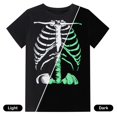 thumbnail image 3 of Boys Halloween Shirts Kids Skeleton Bone Shirt Size 9-12T Glow in The Dark T-Shirt Funny Shirt for Kid, 3 of 7