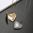 thumbnail image 4 of Aleasha Heart Photo Necklace for Women Personalized Silver Commemorative Locket Customized Jewelry Gift, 4 of 6