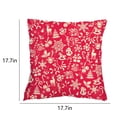 thumbnail image 3 of AYktou Décorations de Noël, Ornements de Noël, Décor de Noël, Cadeaux de Noël Housses de Coussin 18x18 Pouces Ensemble de Coussins Décoratifs Rouges pour Canapé d'Hiver, 3 of 6