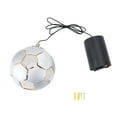 thumbnail image 2 of Football Ceiling Light, LED Soccer Pendant Lamp Iron PC Material Warm Light, Hardwired Installation, Soccer Ball Ceiling Lamp for Bedroom Living Room Study Indoor Use, 2 of 7