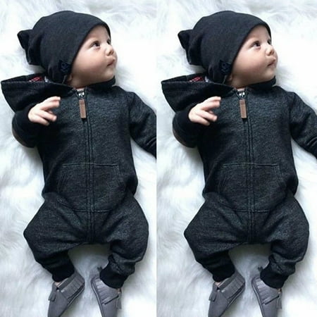- US Infant Newborn Baby Boy Girl Cotton Bodysuit Romper Jumpsuit Clothes Outfits
