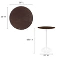 thumbnail image 6 of Modway Lippa 28" Round Wood Grain Bar Table in White Cherry Walnut, 6 of 7