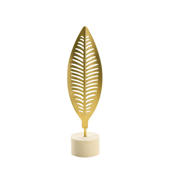 WUJGXI Light Leaf Metal Ornaments Home Living Room Cabinet Desktop Decoration Crafts