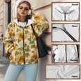 thumbnail image 3 of Yuyamidu Zip Up Sweatshirt Women Comfort Hoodie Sunflower Hoodie Winter Clothing for Women Jackets Casual Ladies Hoodies Heavy Jacket Long Sleeve Coats XS, 3 of 8