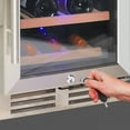 thumbnail image 4 of Koolatron 28 Bottle Dual Zone 15" Under Counter Wine Cooler w/ Lock, 4 of 8