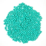 Cousin DIY Glass Opaque 6/0 E-Bead, 40g, Turquoise, Teal, Blue, 400+ Pieces