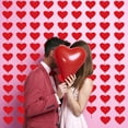 thumbnail image 2 of Guirnalda de fieltro para fiestas, 72 corazones rojos, decoración de San Valentín, 2 of 7