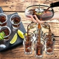 thumbnail image 2 of Dispensador de vasos de chupito y soporte con juego de 6 vasos de chupito Fuentes de bebidas líquidas para fiestas Dispensador de vasos de bebida de cumpleaños Accesorios divertidos Regalos para el, 2 of 6