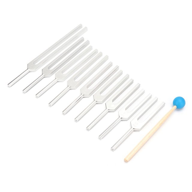 Diapasón De Curación, Juego De Herramientas De Terapia De Curación De Sonido De Equilibrio, 9 Piezas De Diapasón Para Enfermería Para Curación