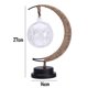 thumbnail image 2 of Lámpara de mesa decorativa, lámpara de noche de luna, lámpara de luz LED con hilo de algodón enrollado, 2 of 5