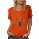 thumbnail image 1 of Tops de Mujer Blusas Casuales Elegantes Camisas Blusa de Manga Corta Con Cuello Redondo de Moda Para Adultos Camiseta Odeerbi  ODB155068, 1 of 5