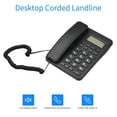 thumbnail image 4 of Desktop Corded Landline Phone Fixed Telephone Big Button for Elderly Seniors Phone with LCD Display Mute/ Pause/ Hold/ Flash/ Redial/ Hands Free Functions for Home Hotel Office Bank Call Center, 4 of 9