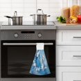 thumbnail image 6 of 2PCS Velcro Hangable Hand Towels Quick-Drying Hanging Kitchen Towels for Kitchen & Bathroom Butterflies and Circular Motif, 6 of 7