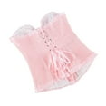 thumbnail image 4 of LEKDFST Pink Overbust Lace Corset Tops for Women Bodyshaper Sexy Corset Top Push Up Bustier Waist Trainer Bustier Top M, 4 of 7