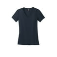thumbnail image 5 of District Made Ladies Perfect Weight Neck Tee-4XL (New Navy), 5 of 6