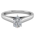 thumbnail image 5 of Diamond Engagement Ring For Women Pear GIA Certified Solitaire 3-Prong 0.50 Carat 18K White Gold (F,VS), 5 of 7