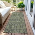 thumbnail image 6 of Addison Rugs Chantille Indoor/Outdoor Transitional Bohemian Green Washable Runner Rug, 2'3" x 7'6", 6 of 6