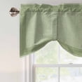 thumbnail image 4 of Cameo Green Retro Greek Key Tie Up Valance Curtains for Windows, Kitchen Curtains Window Treatments, Geometric Greece Ancient Rustic Short Window Shades Valances for Bedroom Bathroom Cafe 54"x18", 4 of 8