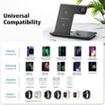 thumbnail image 2 of Intexca Chargeur Sans Fil 3-en-1 et Veilleuse pour iPhone, Android, Apple Watch, AirPods, 2 of 7