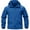 Blue, variant on TACVASEN Mens Quick Dry Jacket Warm Winter Hoodie Soft Shell Velcro Cuffs Coat Blue S