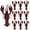 Red, variant on Realistic Soft Plastic Crawfish Lures, 10 Pack – Ideal for Bass Fishing, Freshwater & Saltwater, 4-Inch Size