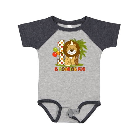 

Inktastic Cute Lion 1st Birthday Gift Baby Boy Bodysuit