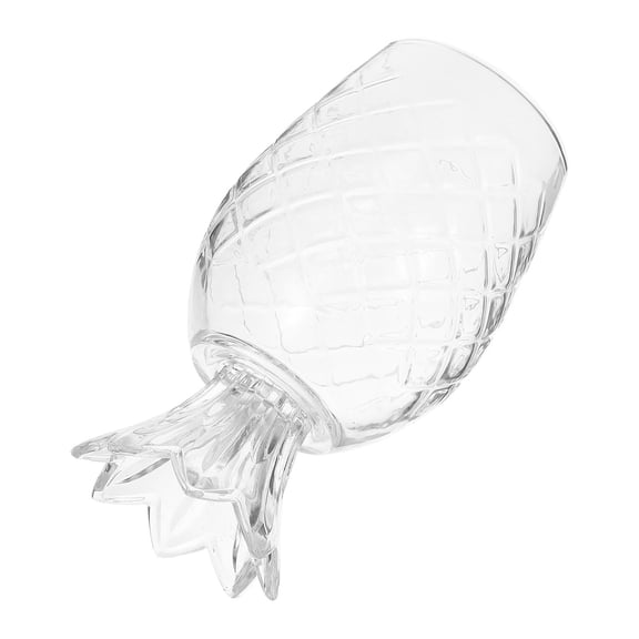 OATIPHO Premium Glass Pineapple Cup Transparent Tiki Bar Decorations