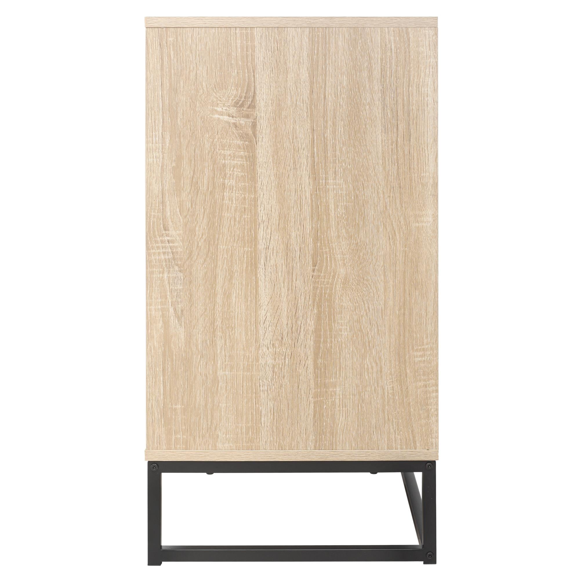 Spaco Accent Storage Cabinet, 2 Door Sideboard Cabinet with Adjustable Shelf, Cabinet for Living Room, Bedroom, Dining Room, Study, Natural Spaco Accent Storage Cabinet, 2 Door Sideboard Cabinet with Adjustable Shelf, Cabinet for Living Room, Bedroom, Dining Room, Study, Natural