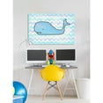thumbnail image 5 of Marmont Hill "Baby Blue Whale" by Reesa Qualia Painting Print on Wrapped Canvas, 5 of 5
