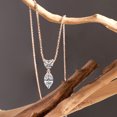 thumbnail image 3 of Lab Diamond Dangling Pendant Necklace For Women | 6 Carat IGI Certified Marquise Shape | Carina Two Stone Lab Diamond Pendant In 14K Rose Gold | FG-VS1-VS2 Quality | Friendly Diamonds, 3 of 6
