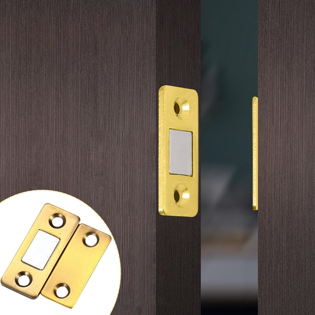 Xihbxyly Cierrapuertas Magnético, Diseño Fino E Invisible, Gran Fuerza Magnética, Sin Puertas Ni Cajones Sueltos, Fácil de Instalar, Multiusos para Guardarropas, Cajones y Organización Del Hogar, Gro