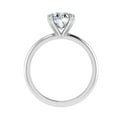 thumbnail image 3 of Dash Jewel 1.5 Ct Oval Cut Lab-Created Diamond Ring for Women - 14K White Gold Plated Prong Setting Solitaire Ring - Daily Wear Diamond Ring for Her - Timeless Elegance and Luxury Gift Idea, 3 of 6