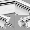 thumbnail image 3 of Gvode Stainless Steel Pasta Roller Attachment for KitchenAid Mixer with 8 Adjustable Thickness Settings, 3 of 7