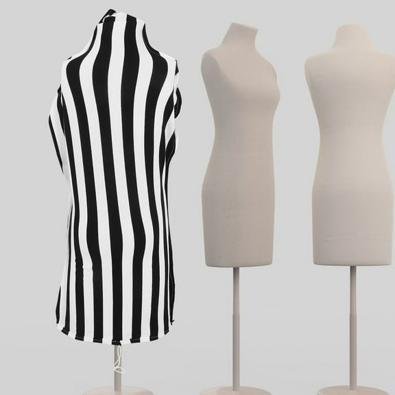 NUOLUX Female Mannequin Fabric Cover Striped 1Pack 27X14.2X0.1in